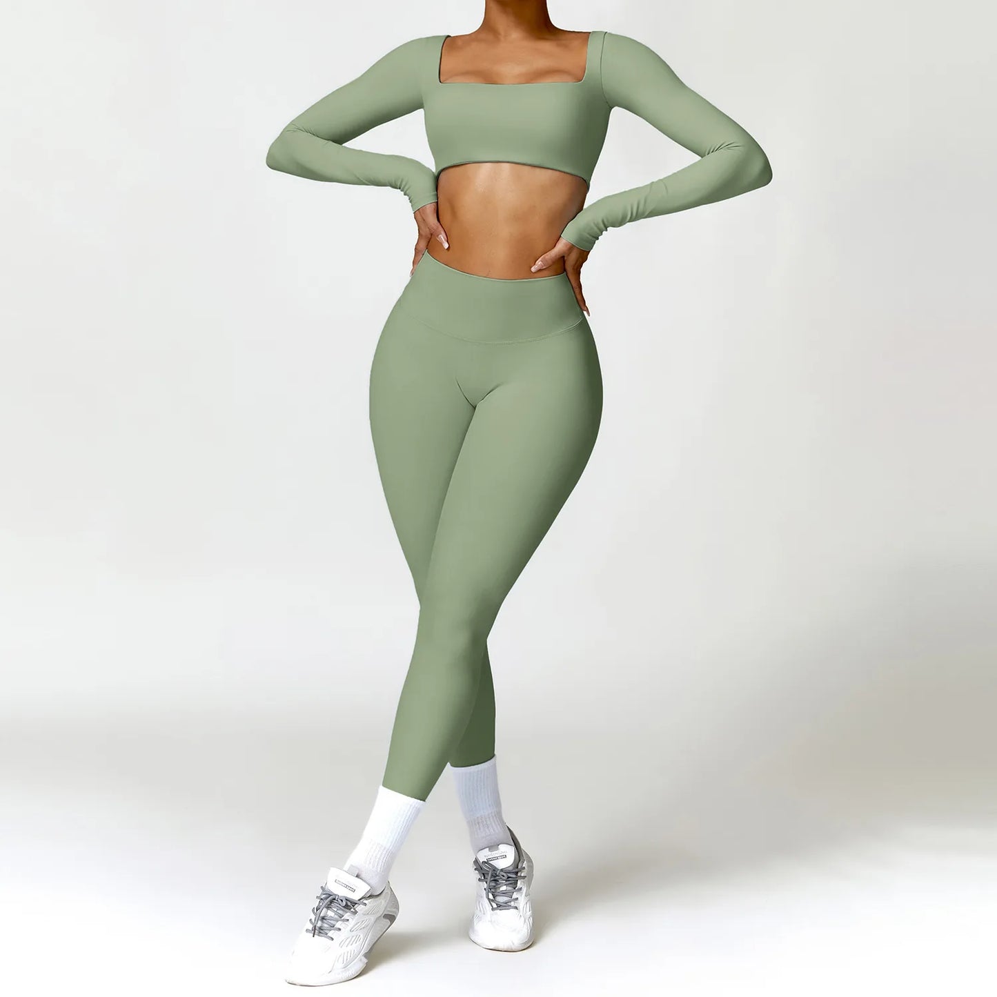 Elevate Your Workout: Women's 2 PCS Yoga Set - Stylish Gym Suits with Sports Bra & Leggings