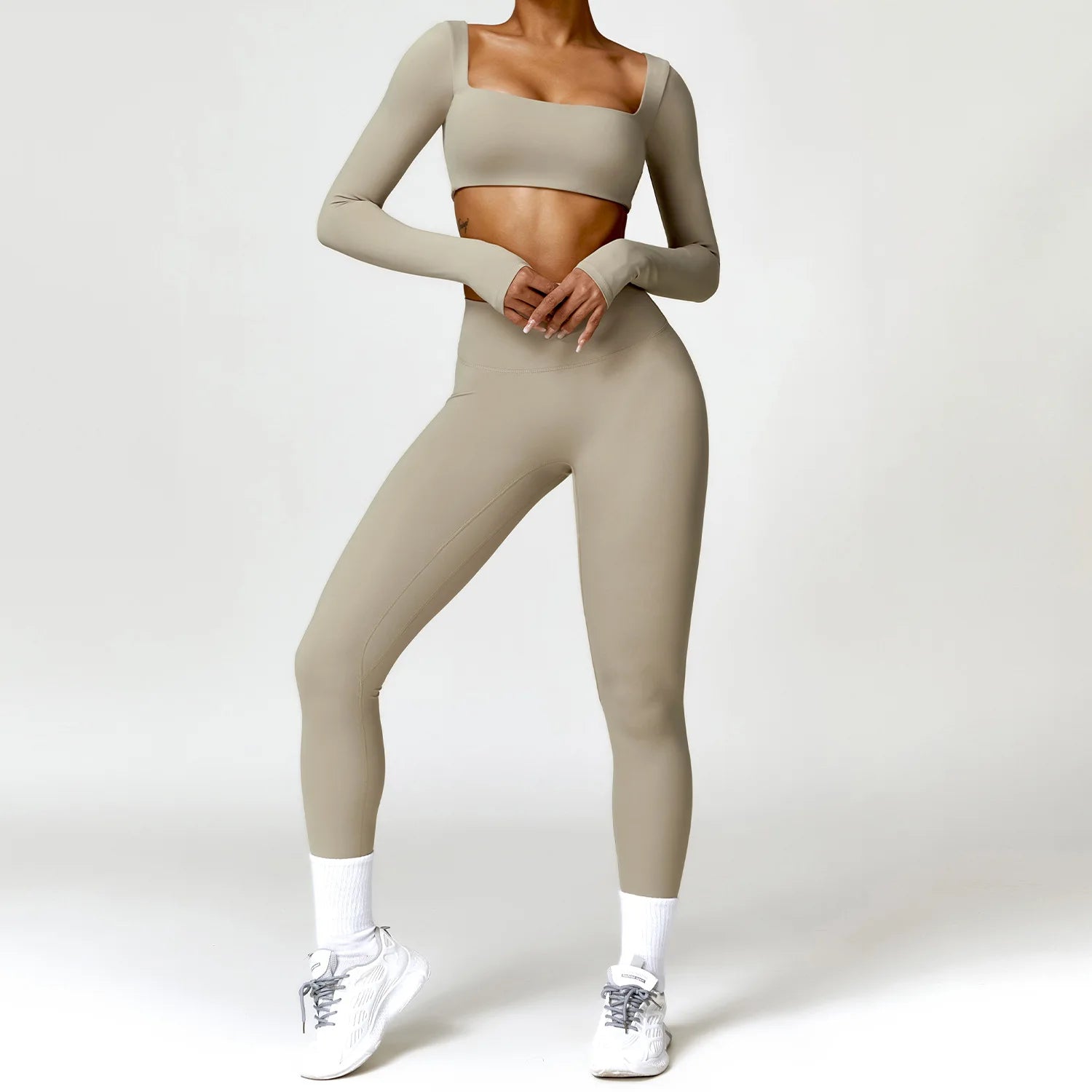 Elevate Your Workout: Women's 2 PCS Yoga Set - Stylish Gym Suits with Sports Bra & Leggings